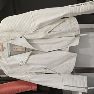 White leather style Jacket